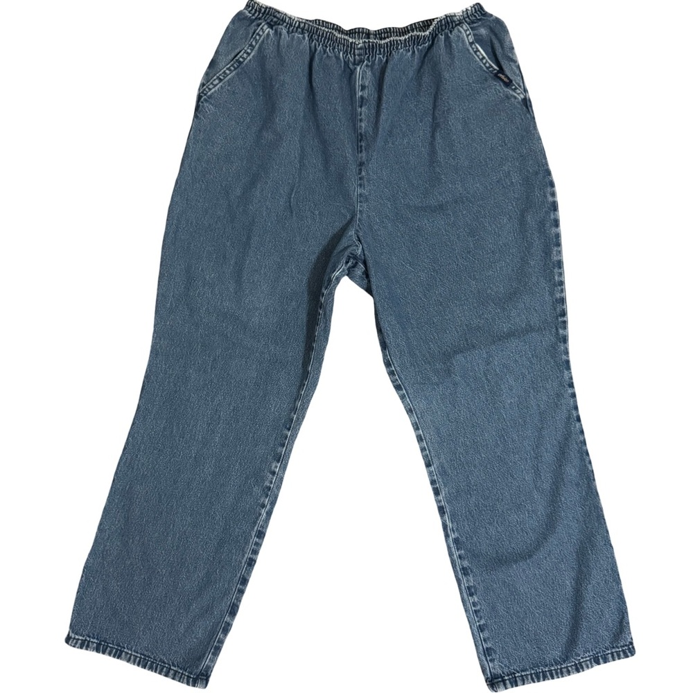Vintage Chic Blue Straight Leg Jeans Size 14 Petite
